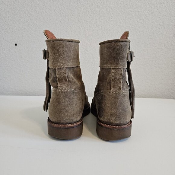 Penelope Chilvers Gaucho Birch Cropped Suede Leather Tassel Ankle Boots 37/6 - Picture 8 of 13